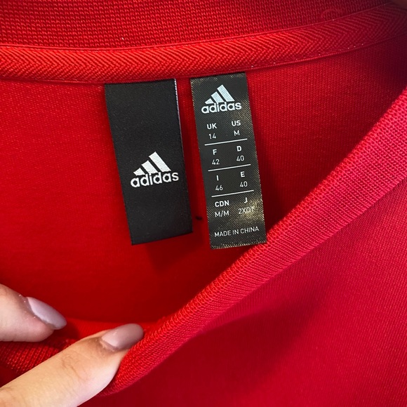 Red lunar adidas sweater dress - Picture 2 of 4